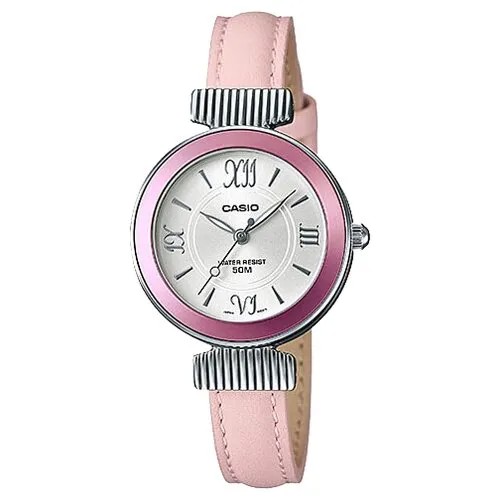 Наручные часы CASIO LTP-E405L-4A, розовый, белый