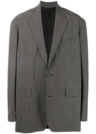 Balenciaga клетчатый пиджак свободного кроя