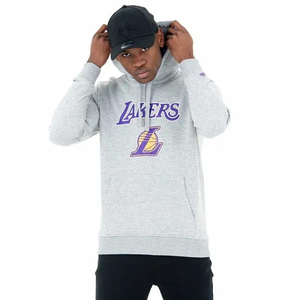 Худи New Era Team Logo Po Los Angeles Lakers, серый