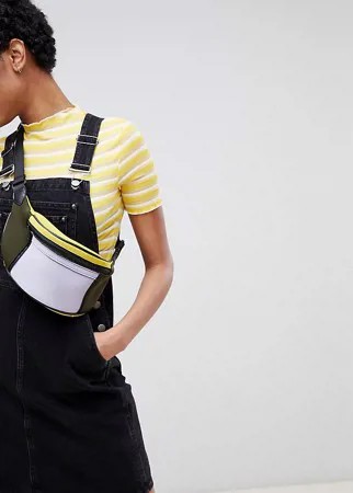 Черное выбеленное джинсовое платье-комбинезон ASOS DESIGN Tall-Черный