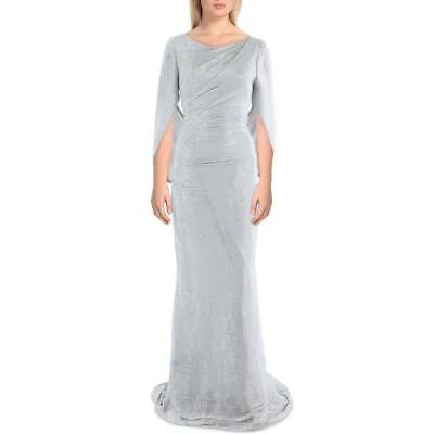 Женское вечернее платье с рюшами и рюшами цвета серебристый металлик Betsy - Adam 6 BHFO 4223