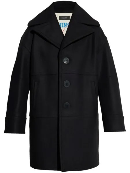 Dsquared2 пальто с заостренными лацканами DSQUARED2, черный
