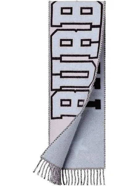 Burberry Kids жаккардовый шарф с бахромой и логотипом
