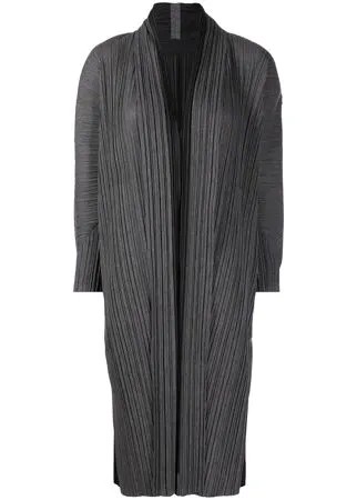 Pleats Please Issey Miyake пальто Kiwi с плиссировкой