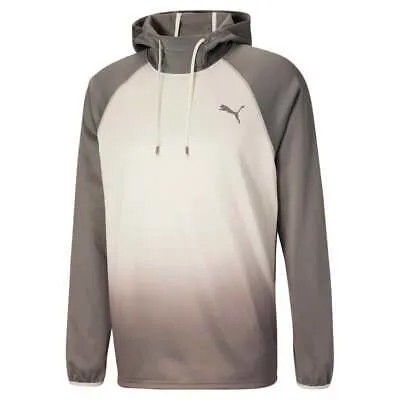Puma Fade Pwr Fleece Pullover Hoodie Мужская серая повседневная верхняя одежда 521028-89