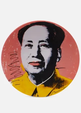 Тарелка Ligne Blanche Andy Warhol MAO Yellow Jacket Medium, цвет розовый