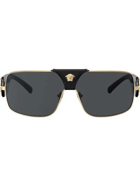 Versace Eyewear солнцезащитные очки в прямоугольной оправе