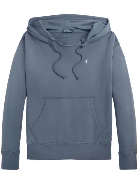 Polo Ralph Lauren худи с эффектом потертости, синий