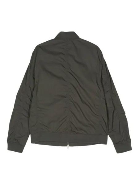 AllSaints куртка-бомбер с вышивкой Bassett Ramskull, зеленый