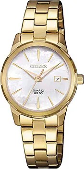 Японские наручные  женские часы Citizen EU6072-56D. Коллекция Basic