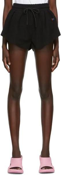 Черные шорты с радужным логотипом MSGM