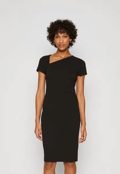 Платье из джерси OPEN NECK DRESS Calvin Klein, цвет black
