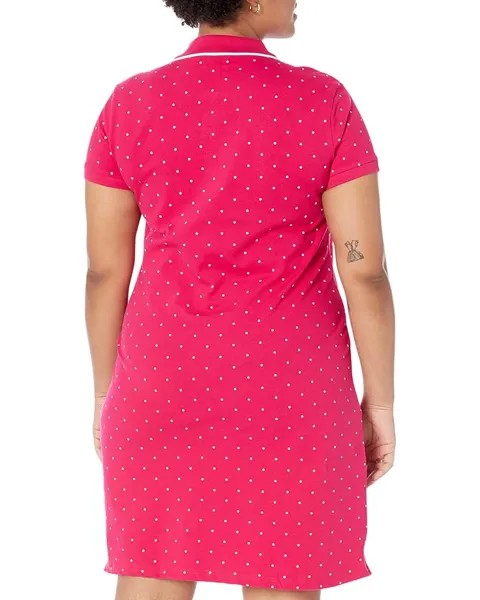 Платье U.S. POLO ASSN. Dot Polo Dress, цвет Electric Fuchsia