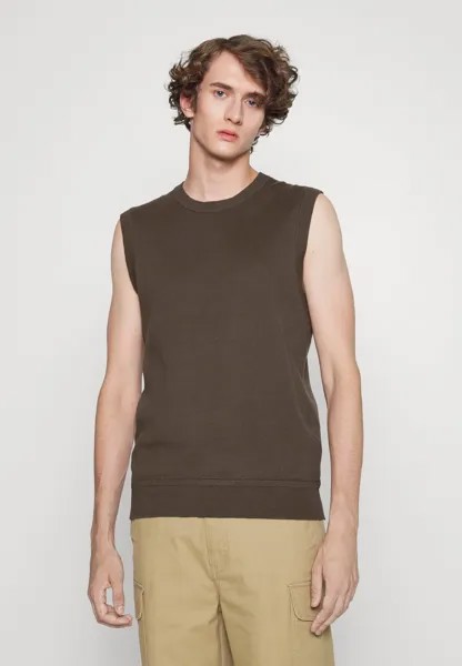 Топ Slhflorence Vest Selected, коричневый