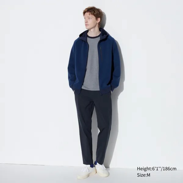 Брюки UNIQLO Ultra Stretch Dry-ex, темно-синий