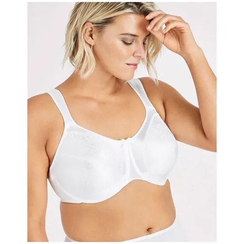 Бюстгальтер–минимайзер Satin Tracings Underwire Minimizer Bra (Размер: 105D) (Цвет: белый)