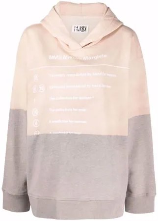 MM6 Maison Margiela худи с контрастным принтом