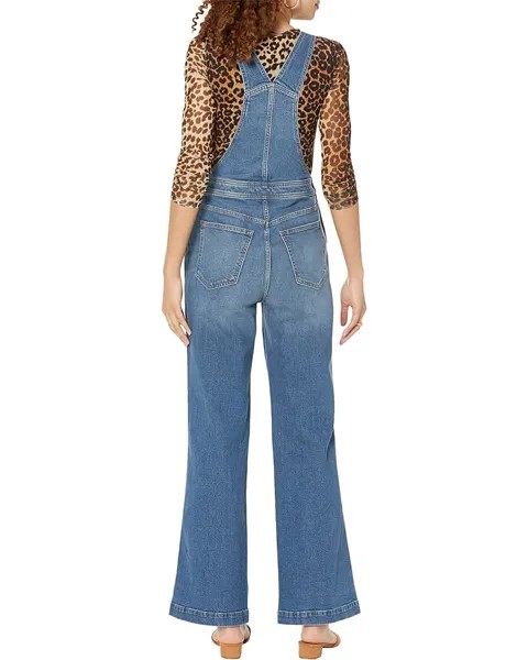 Брюки Madewell High-Rise Loose Flare Overalls in Demott Wash, цвет Demott Wash