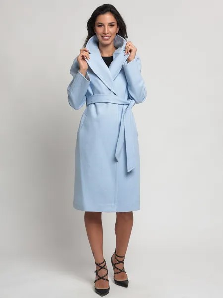 Пальто женское MTFORCE 4263 голубое 42 RU