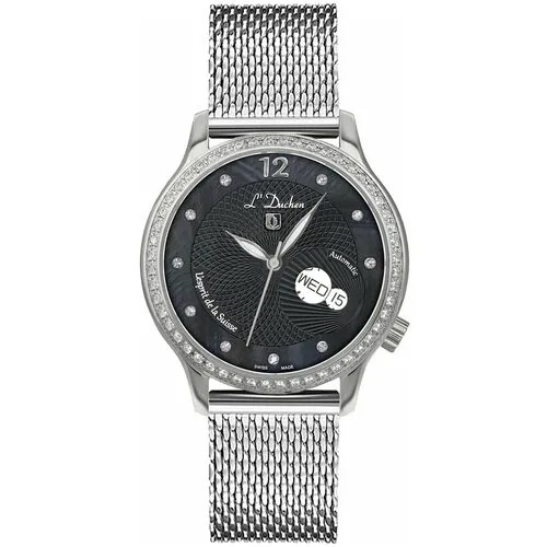 Наручные часы L'Duchen 72151, черный, серебряный