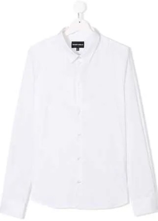 Emporio Armani Kids классическая рубашка на пуговицах
