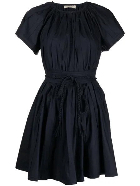Ulla Johnson платье мини Jessa с поясом, синий