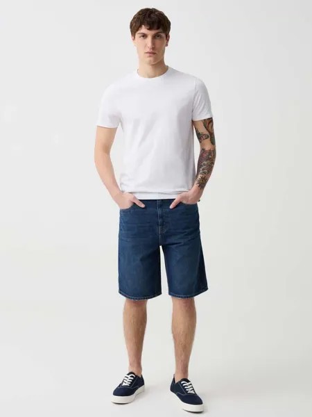 Шорты-Бермуды Baggy-Fit Ovs, цвет denim