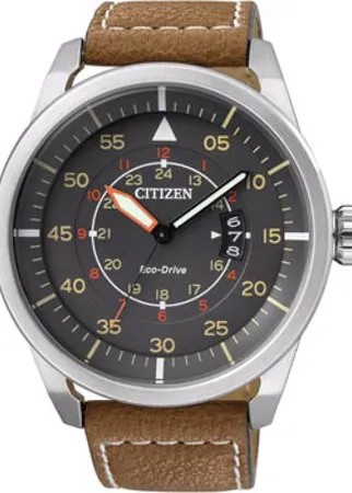 Японские наручные  мужские часы Citizen AW1360-12H. Коллекция Eco-Drive