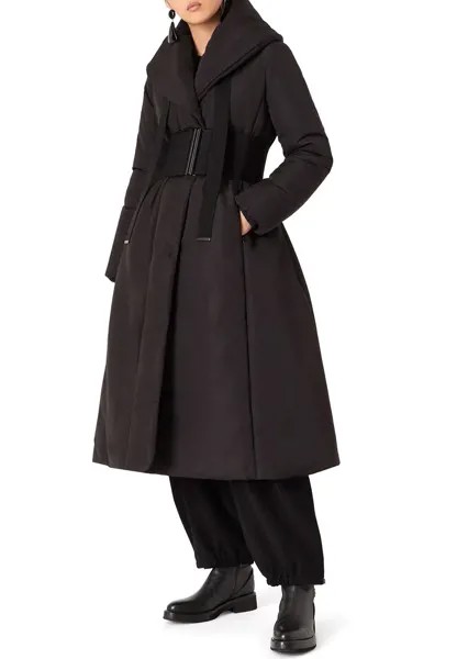 Пальто женское Emporio Armani 134335 черное 40 IT