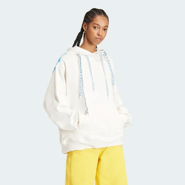 Парка Adidas KSENIASCHNAIDER Deconstructed Box Hoodie, цвет Cloud White