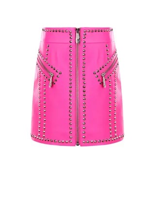 Кожаная юбка с заклепками Philipp Plein детская