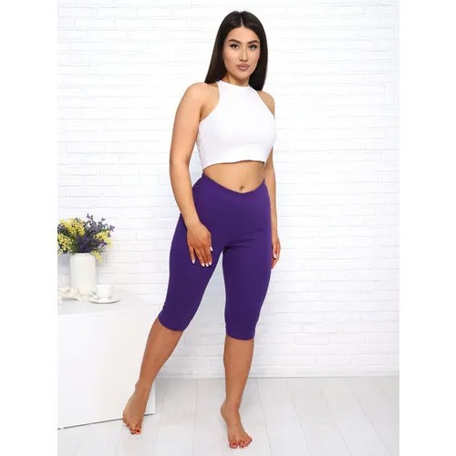 Бриджи RELAX TEXTILE, размер 48, фиолетовый