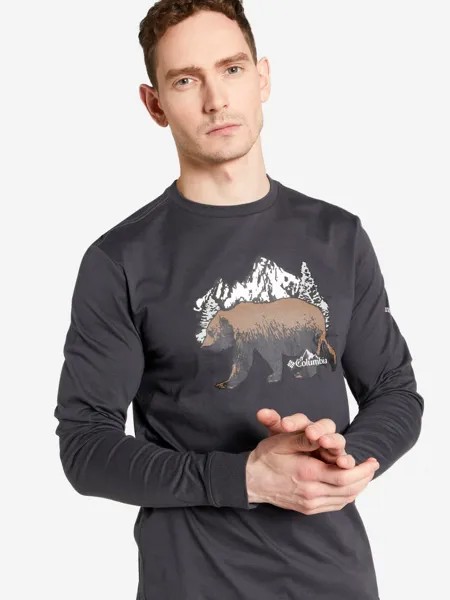 Лонгслив мужской Columbia Blue Reef LS Graphic Tee, Черный