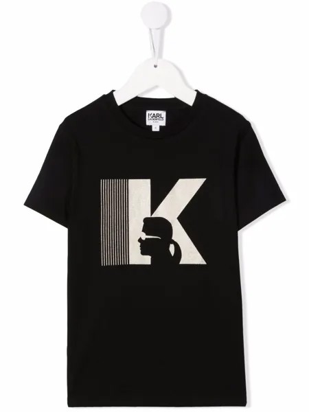 Karl Lagerfeld Kids футболка с логотипом