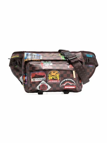 Sprayground kid поясная сумка Travel с нашивками
