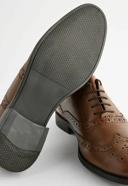Деловые туфли на шнуровке OXFORD BROGUE Next, коричневый