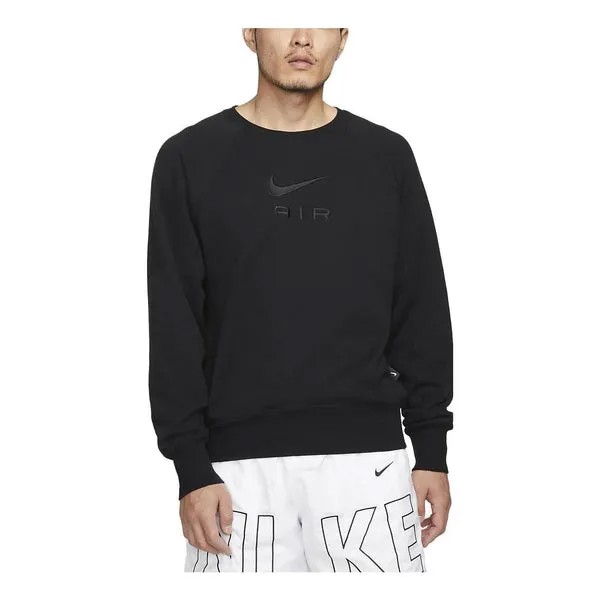 Худи Nike Sportswear Air French Terry Crew Sweatshirt 'Black' DV9830-010, черный