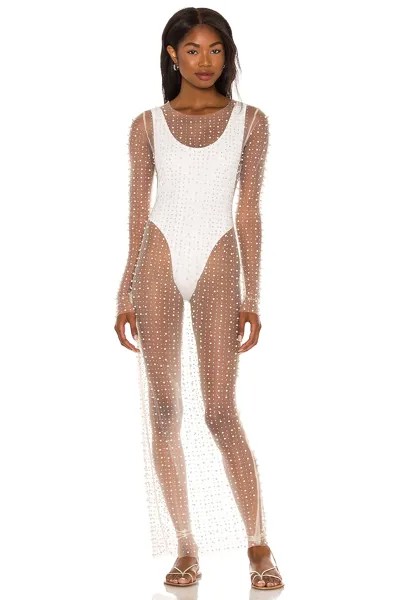 Платье Beach Bunny Champagne Nights Mesh, нюд