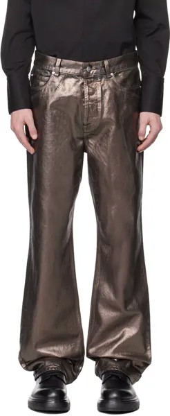 Коричневые джинсы с пятью карманами Ferragamo, цвет Bronze