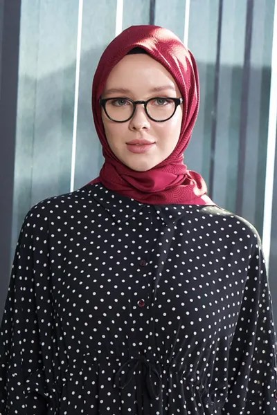 Платок женский MADAME POLO 5685, бордовый (доставка из-за рубежа)