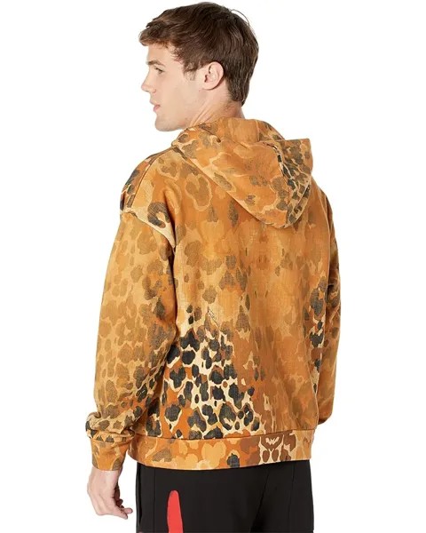 Толстовка Just Cavalli Wild Camo Print Harlem Hoodie Sweatshirt, бежевый