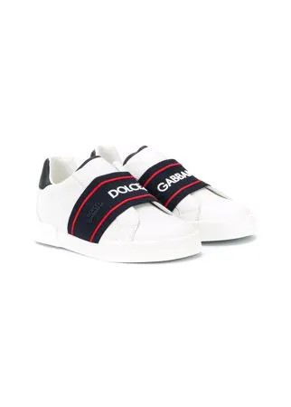 Dolce & Gabbana Kids слипоны с логотипом