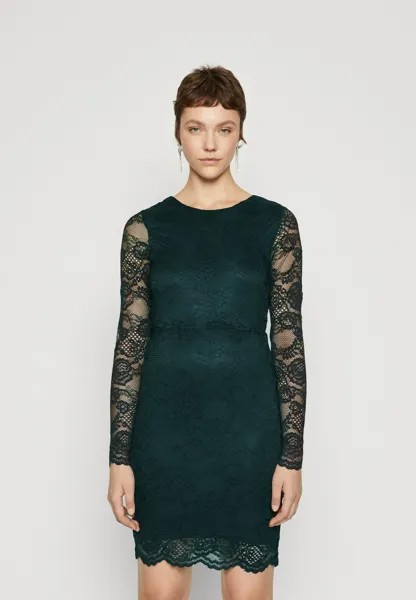 Коктейльное платье / Вечернее платье VMSARA SHORT DRESS Vero Moda, темно-зеленый