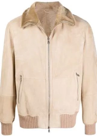 Brunello Cucinelli куртка с подкладкой из овчины