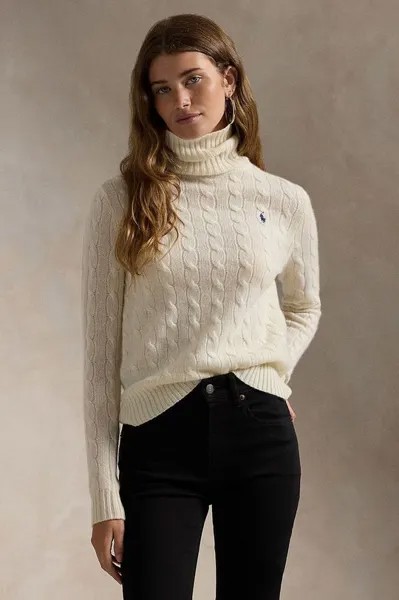 Шерстяной свитер Polo Ralph Lauren, белый