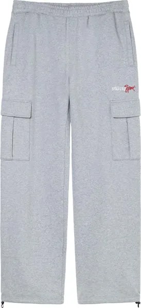 Брюки Stussy Sport Cargo Fleece Pant 'Grey Heather', серый