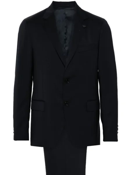 Lardini однобортный костюм, синий