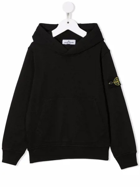 Stone Island Junior худи с нашивкой-логотипом