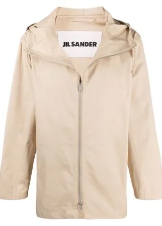 Jil Sander пальто с капюшоном