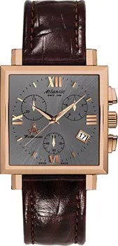 Швейцарские наручные  женские часы Atlantic 14450.44.48. Коллекция Worldmaster